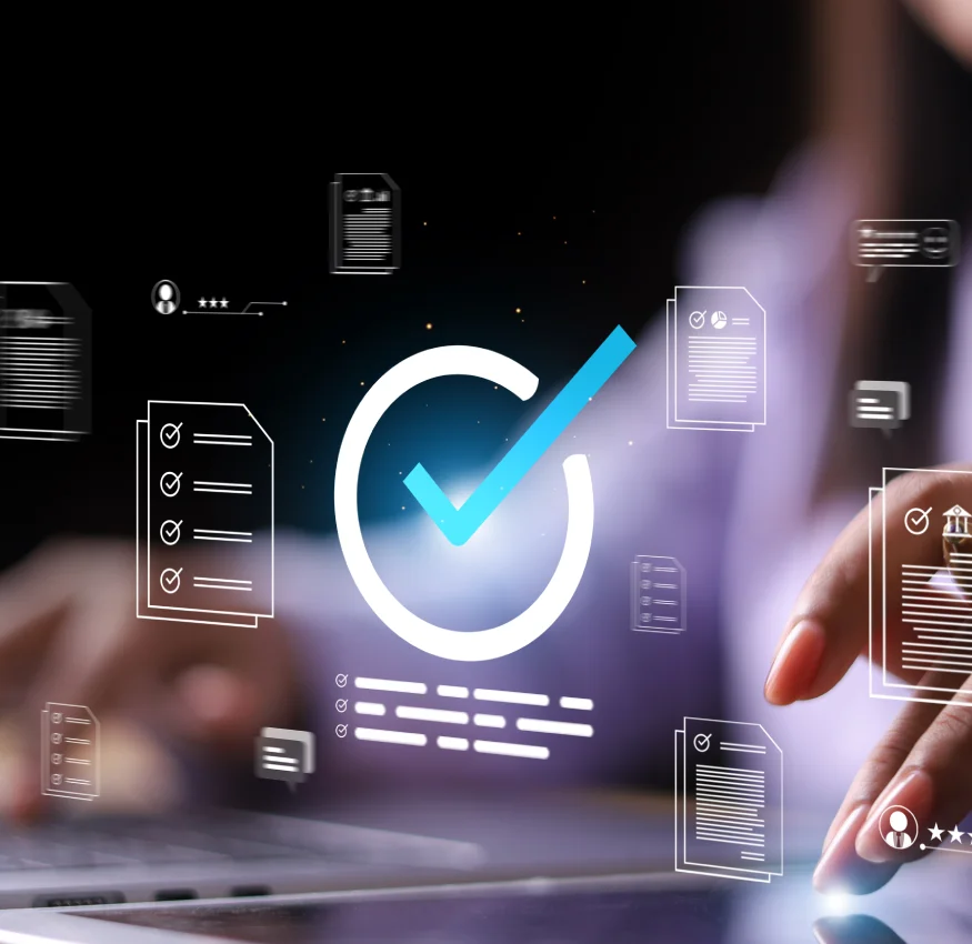 Shared, Real-Time Status <span>Give customers and internal teams the same real-time view of status and progress. Eliminate the black-box effect with a single source of truth for requests, documents, and decisions.</span>